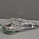 8 Pieces Kitchen Utensils Set, Vayvnt Silicone Cooking Utensils Set for Non-Stick Cookware, Stainless Steel Handle, Heat Resistant Kitchen Gadgets Includes Large Spatula Tongs, Dishwasher Safe, Khaki