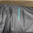 POOLHACKER 21 FT Round Pool Cover 420D Swimming Pool Cover for Above Ground Pools, Solar Pool Cover with Steel Cable & Pulley Tightening, Windproof and UV Resistant