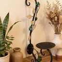 Candle Sconces Wall Sconce Candle Holder Set of 2, Antique Distressed Leaf Flower Wall Mount Metal Candleholder Hanging for Living Room Wedding Fireplace Farmhouse