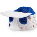 Seat Cover and Tray Sets Accessory Compatible with Bumbo Floor Seat for Baby,Breathable Accessory Compatible with Baby Seat - Easy to Install and Remove (Blue-White)