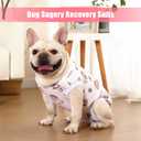 FEimax Dog Recovery Suit After Surger, Abdominal Wounds Post Surgical Recovery, Soft Breathable Dog Bodysuit for Small Middle Pet, Alternative Bandages Substitute Abdominal Wounds Cone & E-Collar