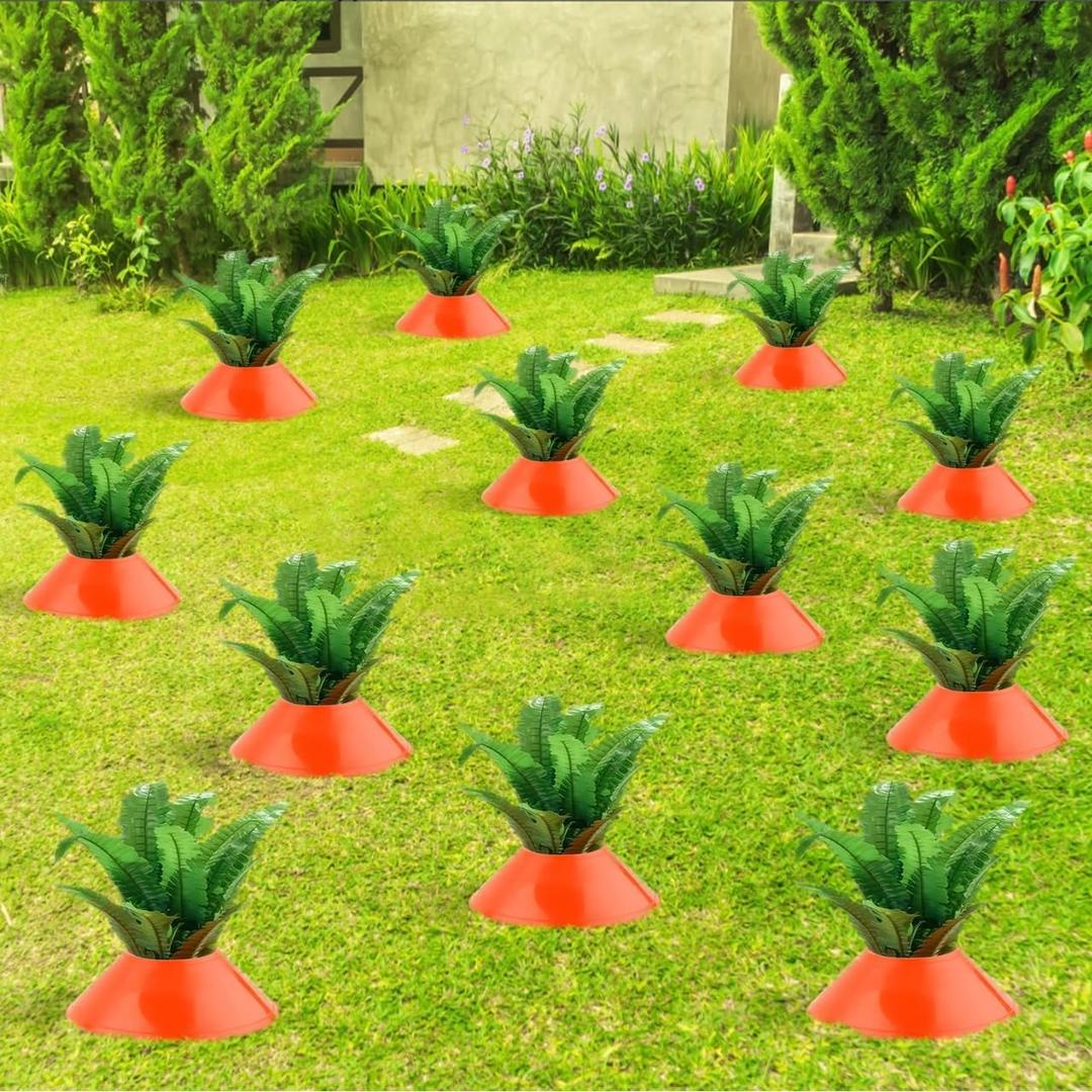 12 Set Easter Carrot Yard Decorations Plastic DIY Carrot Garden Stake Realistic Patio Lawn Carrots Sign for Home Spring Outdoor Decoration Easter Game Supplies