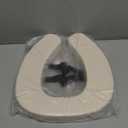 Soft Toilet Seat Cushion with 2-inch High-Density Foam Padded Toilet Cushion Toilet Seat Riser Waterproof PU Fabric-Suitable for Standard,Elongated Toilets(Beige), 15.4"L x 15"W