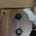 Plant Stand Indoor,Mid Century Walnut Wood Plant Table, Heavy Duty Metal Tall Flower Pot Stand,Modern Round Small Side End Table With Raised Design(12"x17")