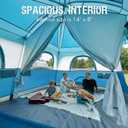 PORTAL 8  Person Family Camping Tent with Porch, Big Family Camping Tent with Tall Height, Good Ventilation, Water Resitant Large Tent for Outdoor Camping, Backyard