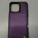 Vinich for iPhone 14 Pro Max Wallet Case with Card Holder, RFID Blocking Credit Slots Kickstand Shockproof Phone Cover Fit for iPhone 14 Pro Max 6.7" Purple