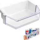 UPGRADED WPW10493524 Refrigerator Door Bin Compatible With Whirlpool Refrigerator Door Shelf Bin W10493524 Door Bin Whirlpool Fridge Door Shelf Replacement WRF736SDAM14 WRF736SDAM13 Door Shelf