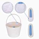 CubesLand Easter Baskets Empty Kids Easter Hunt Basket, Soft Skin-Friendly Baby First Easter Basket Handwoven Easter Bunny Basket Storage Easter Eggs Easter Decor 2-Piece 9.8 x 7.8 x 7.8