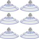 XJKJ 6 PCS cat Window Hammock Suction cat bass Cats Hammock Hanging pet Supplies M8*15 Screw Transparent suctions Cup, Screw Suction Cup 85mm/3.4 "PVC suctions Cup