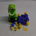 Dinosaur Shooting Toys for Kids 3-5 Years, Movable Target Shooting Games with 2 Air Pump Launcher, Interactive Competition Game Gift for Boys and Girls Ages 3 4 5 6 7 8 Years Old (2 Popper Guns)