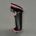 Tera Barcode Scanner Wireless Versatile 2-in-1 (2.4Ghz Wireless+ USB 2.0 Wired) with Battery Level Indicator, 328 Feet Transmission Distance Rechargeable 1D Laser Bar Code Reader Handheld 5100 Pink