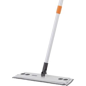 Superio Miracle Mop Set - Microfiber Flat Mop, Wet and Dust Mop, Best for Vinyl Plank, Hardwood, Laminate, Tile Flooring, Wall, with Aluminum Telescopic Handle, Velcro Microfiber Mop Pad, Grey