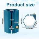 2 Pieces Wrapping Paper Cutter, New Upgrade Blade Gift Wrap Paper Cutter Tool Steel Sliding Replaceable Wrapping Paper Roll Cutter for Christmas Birthday Gift Wrapping Supplies (Blue)