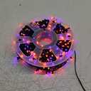 FUNPENY 164FT 500 LED Halloween Lights, 8 Modes Waterproof Plug in String Lights for Halloween Indoor Outdoor Yard Party Wedding Garden Home Decorations (Purple & Orange)