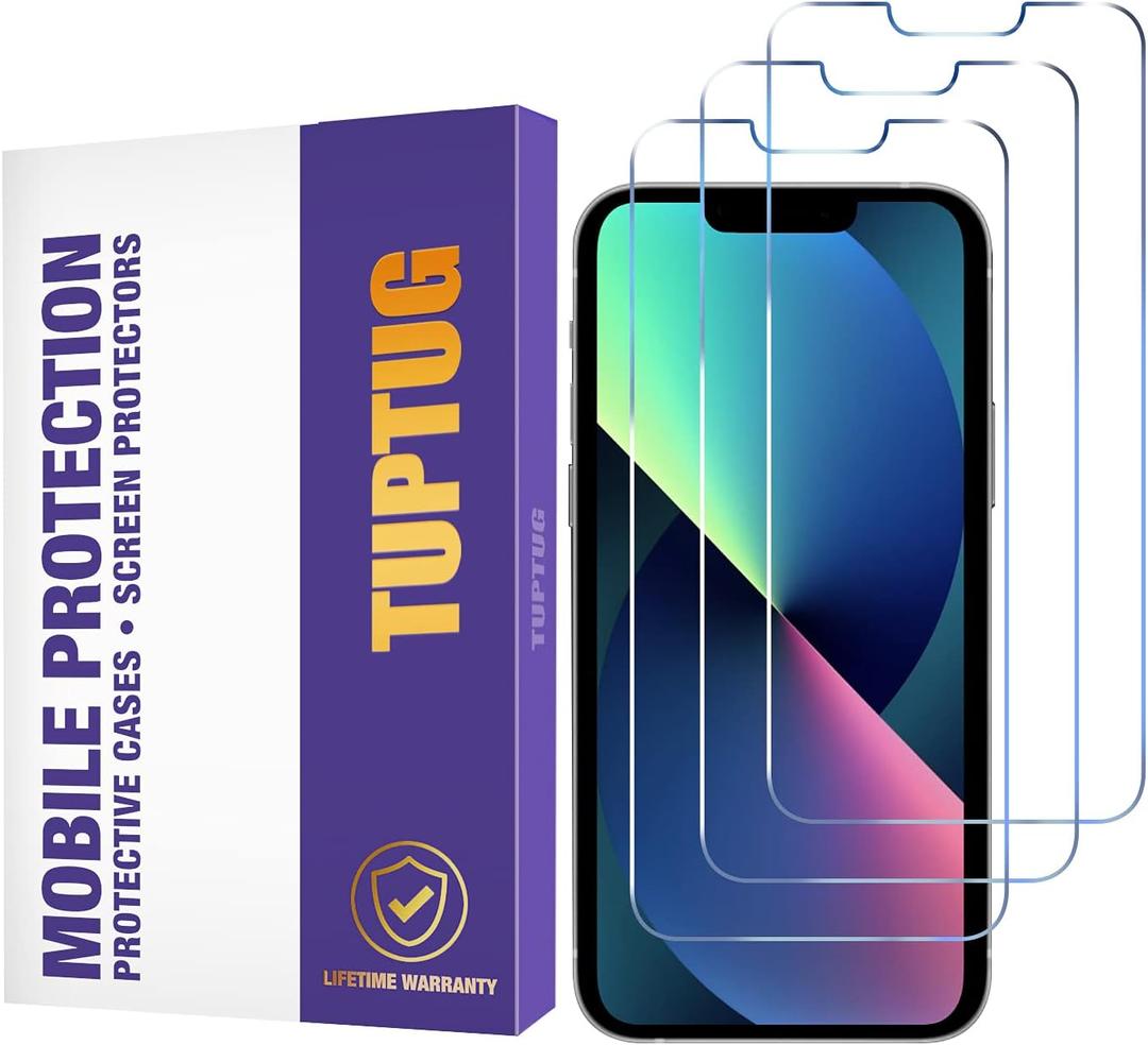 2 x Tempered Glass Screen Protector for iPhone 14 Plus and iPhone 13 Pro Max (3 Pack) -- Toughened Glass Protective Cover for 6.7-inch Apple iPhones -- [Ultra Clear] [Case Friendly] [Easy Install]