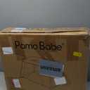 Pamo Babe Travel Crib Lightweight Baby Playard with Mattress Compact Play Yard with Detachable Legs (Black)