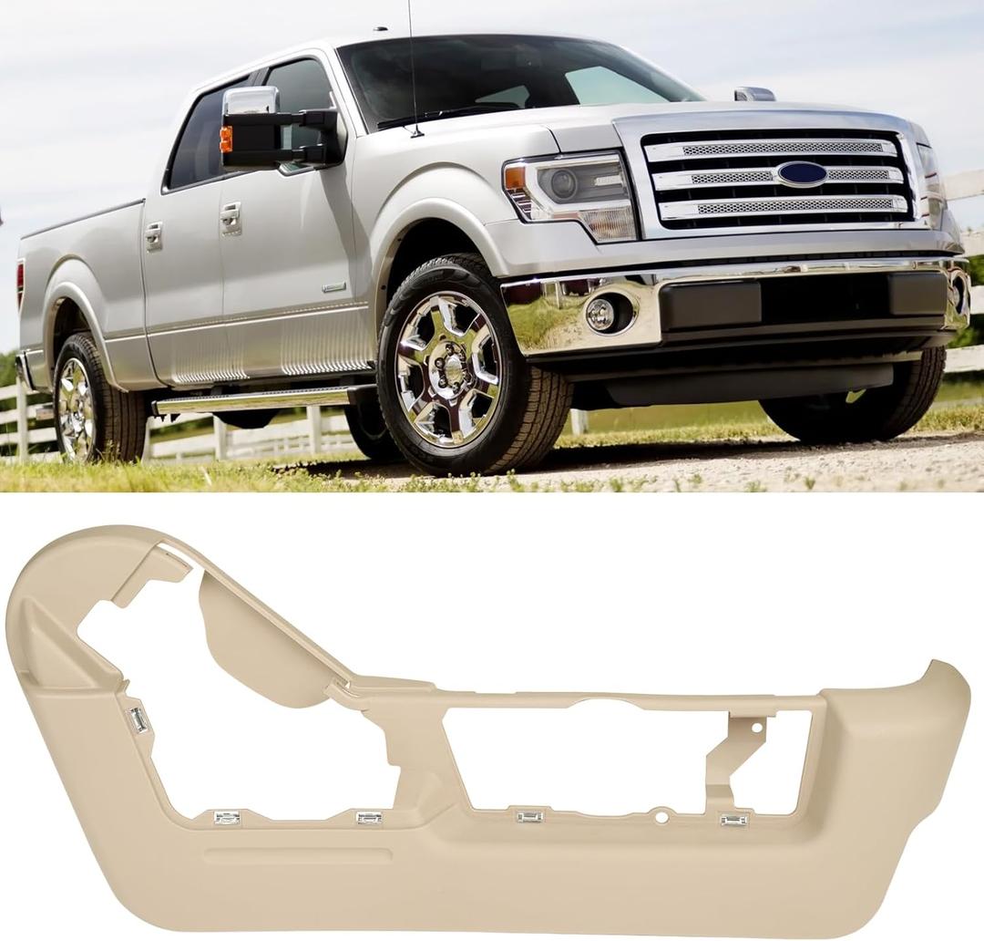 Moonlinks Compatible with Ford F150 2009-2014/ Lincoln Mark LT Truck 2010-2014 Seat Trim Panel Bezel Cover, Beige Right Passenger Power Seat Bottom Track Trim Panel Cover Replace for 9L3Z-1562186-HA