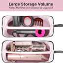 Hair Tools Travel Bag for Shark Flexstyle Dyson Airwrap, Portable Dyson Airwrap Case, Waterproof Travel Carrying Case for Shark Hair Air Wrap Revlon Dryer Curling Iron and Attachments