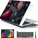 Batianda Case for New MacBook Pro 13 Inch 2022 M2 Chip and Model A2338 M1 A2251 A2289 2021 2020 Release,Stylish Designed Hard Shell with Keyboard Cover & Screen Protector, Vintage Flower