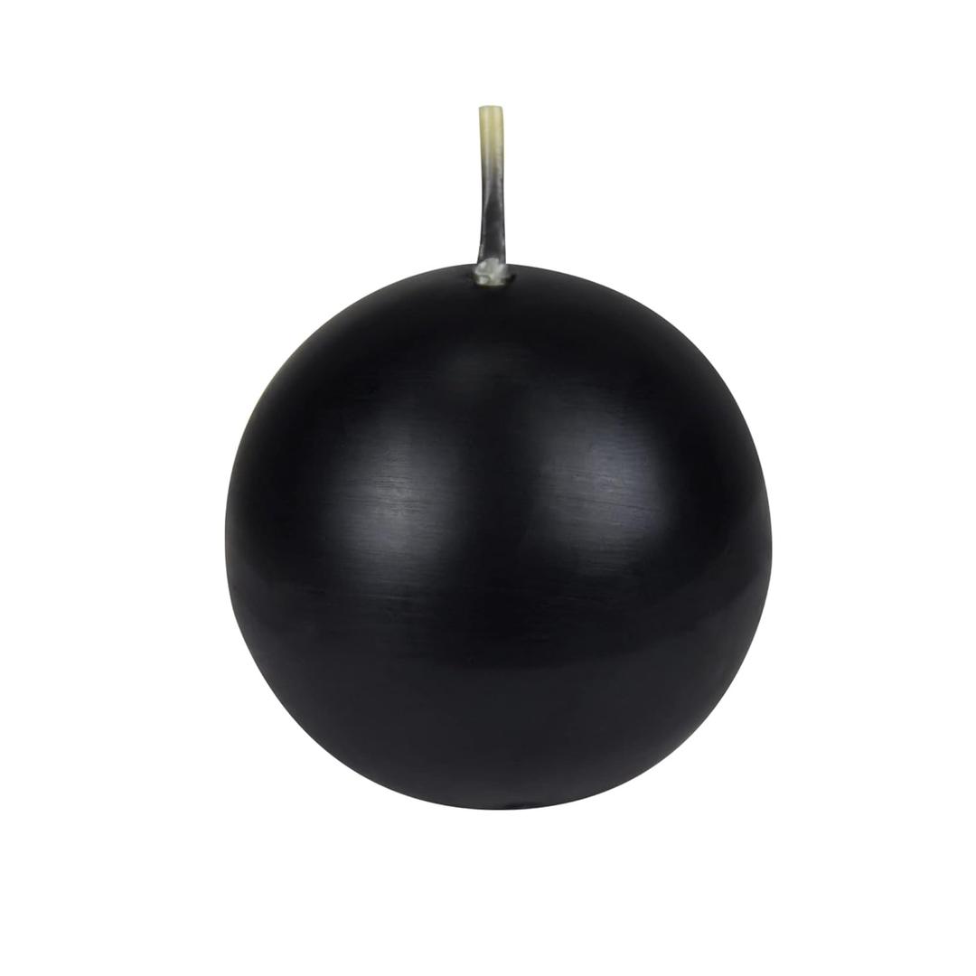 Zest Candle 2 Inch Black Ball Candles