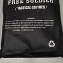 FREE SOLDIER Men's Tactical Pants Water Resistant Ripstop Cargo Work Lightweight EDC Hiking Pants with Multi Pockets (34W x 32L, Black)