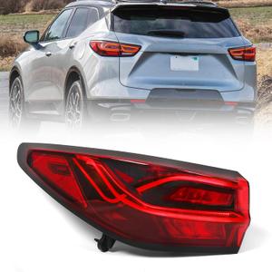 Huray Left Full LED Outer Tail Light Fit for Chevy Blazer 2023 2024 2025 LH Taillight Back lamp Rear Brake Lamp Assembly OE Style Replacement for 85039998 (Driver Side)