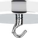 Helunsi Ceiling Canopy Kit, Silver Chandelier Pendant Light Canopy Kit, 4-3/4 Inch Ceiling Light Cover Plate with DIY Lamp Hook, Hanging Lamp Fixture Plate Base - Rated 20lbs (pack of 1)