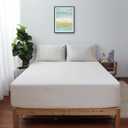 Full Size Fitted Sheet Only Light Beige, 100% Egyptian Cotton 600 Thread Count, 16" Deep Pocket Premium Cotton Mattress Sheet (1 Bottom Sheet Only)