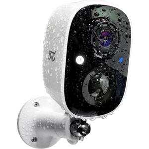 DCT Security Cameras Wireless Outdoor: WiFi Battery Cameras for Home Outside 2K Color Night Vision Motion Detection Surveillance Cameras Two-Way Audio Siren Alarm Spotlight(White)