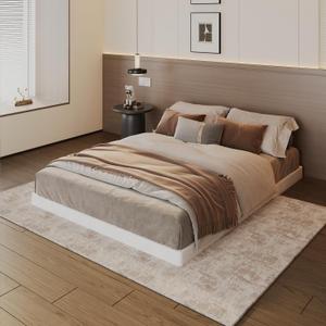 3 Inch Box Spring Queen Size Bed Base, Heavy Duty Metal Queen Mattress Foundation with Fabric Cover, Easy Assembly