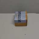 Creative Co-Op Square Marble Bowl with Brass Spoon, White (3")