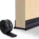 Under Door Draft Stopper - Strong Adhesive Seal Blocker, Soundproof Sweep, Weather Stripping, Noise Insulator for Bottom of Door