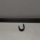 Umbra Cappa Double Curtain Rod, Includes 2 Matching Finials, Brackets & Hardware, 66 to 120-Inch, Black