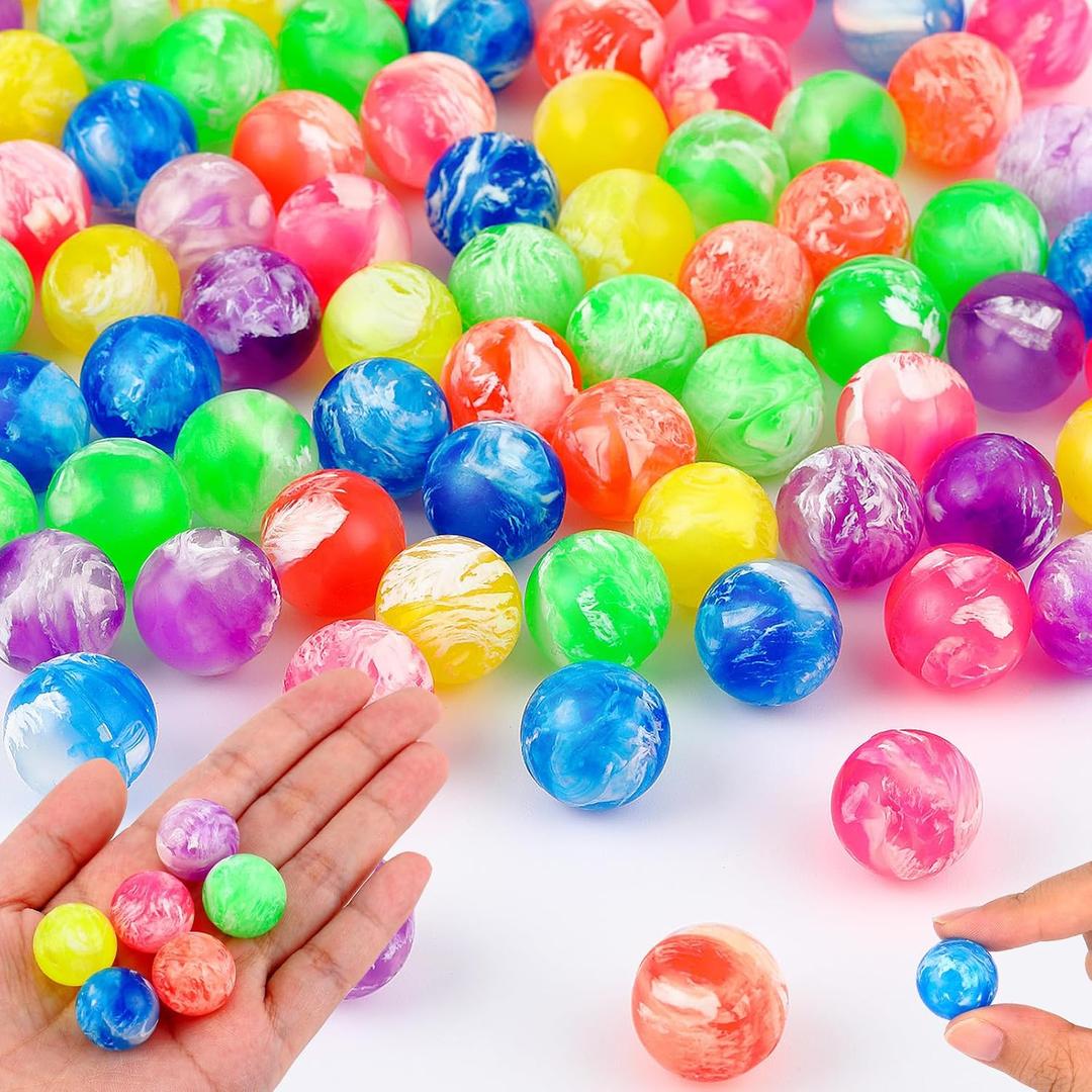 Deekin 2000 Pcs Small Bouncy Balls Bulk 0.78 Inch/ 20 mm Rubber High Bouncing Balls Neon Cloud Bounce Mini Bouncy for Birthday Party Favors Gift Prizes Vending Machines Fillers Outdoor