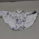 Mens Removable Pad Quick Dry Print Swim Briefs Adjustable Drawstring Surfing Short (Large, Flower/White)