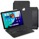 Case for iPad 11th Gen (A16) & 10th Gen (A14) - Military-Grade Protection, Large Trackpad, Backlit, Detachable Chasis, Rechargeable - iPad 10th Generation Case with Keyboard