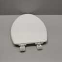 Mayfair Caswell Modern Slow Close Toilet Seat, Durable Plastic, Elongated, White