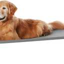 Amazon Basics Cooling Breathable Elevated Dog Bed with Metal Frame for Large Dogs, 51" x 31" x 8", Grey