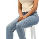 mysoft Women's Zipper Booties Chunky Stacked Heel Ankle Boots Buckle Strap Ankle (8.5, Dark Brown)