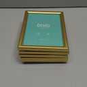 LaVie Home 5x7 Picture Frames (6 Pc, Gold) Simple Designed Photo Frame with High Definition Glass for Wall Mount & Table Top Display, Set of 6 Classic Collection