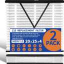 2 Pack 213 Replacement Filter Compatible with AprilAire Whole House Air Purifiers 1210,1620,2120,2200,2210,2216,3210,4200,20x25x4 MERV-13 Furnace Filter