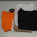 Huukeay 3 Pack Women's Cotton T Shirts Casual Short Sleeve Tunic Tops Crewneck Summer Loose Fit Plain Basic Tee, XL