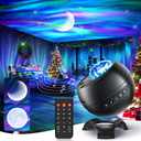 Galaxy Projector for Bedroom, 21Colors Northern Lights,15White Noise&Bluetooth Star Projector Galaxy Lights, Remote Ambient Lighting,Aurora Halloween Decor Christmas,Gifts for Kids,Adults (Black)