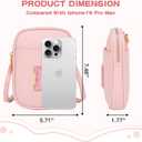 Toddler Purse Initial Crossbody Bags for Girls 3 Pockets PU Leather Cross Body Bag Crossbody Purse Handbag Personalized Preppy Teen Girl Gifts Trendy Stuff (Light Pink P)