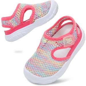 LeIsfIt Toddler Wide Sandals Boys Girls Water Sandals Kids Barefoot Summer Shoes Lightweight Water Shoes for Beach Swim Closed Toe Sandals Color 6 Toddler