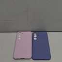 2 Pack Case for Samsung Galaxy S23 (Only), Stylish Liquid Silicone Slim Full-Body Protective Cover Compatible with Samsung Galaxy S23 5G Phone Case (Violet+Lavender Gray)