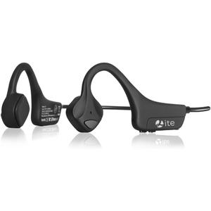 Bone Conduction Headphones Bluetooth, Wireless Open-Ear Headset with Microphones,Titanium Lightweight Sweat Resistant, Answer Phone Call Sports Earphones for Running Hiking Bicycling (Black)