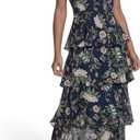 Tommy Hilfiger Women's Sleeveless Halter Neck Tiered Skirt Maxi Dress, 10