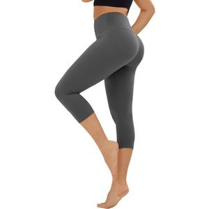 High Waisted Leggings for Women - No See Through Tummy Control Cycling Workout Yoga Pants with Pockets Reg & Plus, Small