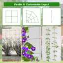 Wire Trellis for Climbing Plants Outdoor, 20 Set Wall Trellis Kit with 1/8" x 164ft Stainless Steel Cable, T316 Cylindrical Espalier System Cable Trellis Kit for Green Wall Fence DIY Projects